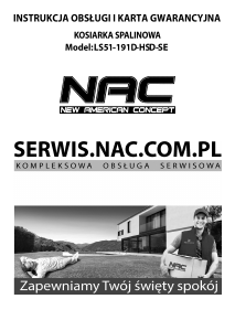 Instrukcja NAC LS51-191D-HSD-SE Kosiarka