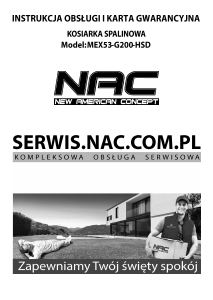 Instrukcja NAC MEX53-G200-HSD Kosiarka