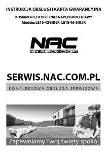 Instrukcja NAC LE16-42-SIR-JR Kosiarka