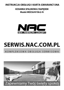 Instrukcja NAC MEX56-N196-2-N Kosiarka