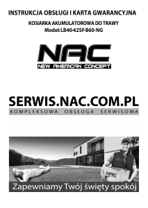 Instrukcja NAC LB40-42SF-B60-NG Kosiarka