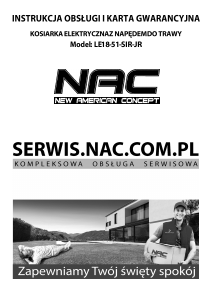 Instrukcja NAC LE18-51-SIR-JR Kosiarka