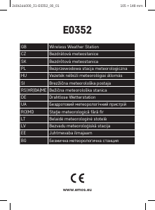Kasutusjuhend EMOS E0352 Ilmajaam