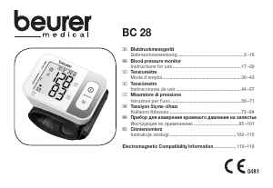 Instrukcja Beurer BC 28 Ciśnieniomierz