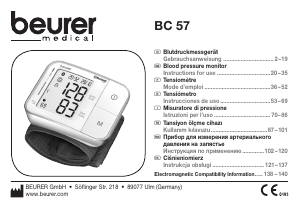 Manual Beurer BC 57 Blood Pressure Monitor