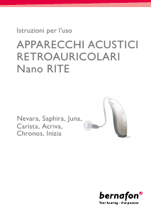 Manuale Bernafon Chronos 5 Apparecchio acustico