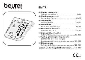 Instrukcja Beurer BM 77 Ciśnieniomierz