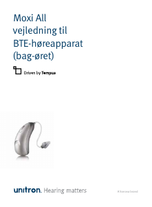 Brugsanvisning Unitron T Moxi All 600 Høreapparat