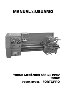 Manual FORTG FG004.BV20L Torno mecânico