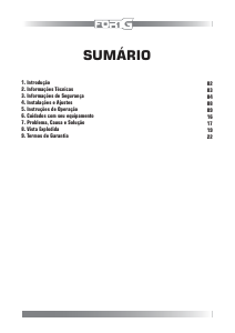Manual FORTG FG3001X127 Serra de esquadria