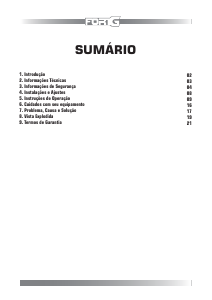 Manual FORTG FG3005X220 Serra de esquadria