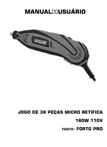 Manual FORTG FG070 Retificadora direita