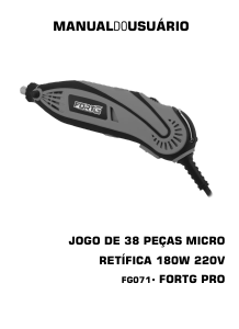 Manual FORTG FG071 Retificadora direita