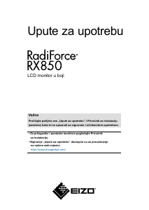 Priručnik Eizo RadiForce RX850 LCD zaslon