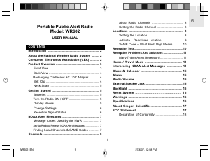 Handleiding Oregon WR602 Radio