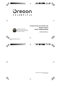 Manual de uso Oregon WRB603 Radio