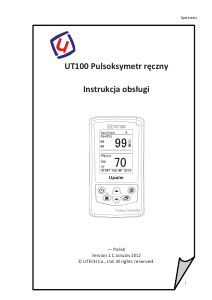 Instrukcja Utech UT100 Pulsoksymetr