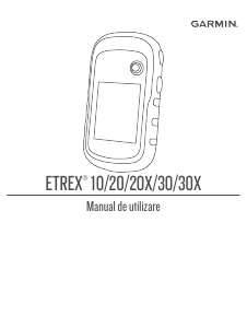 Manual Garmin eTrex 20x Dispozitiv GPS portabil