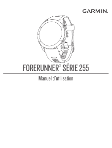 Mode d’emploi Garmin Forerunner 255S Montre connectée