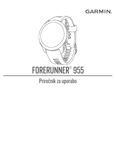 Priročnik Garmin Forerunner 955 Pametna ura