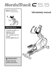 Manuál NordicTrack C5.5 Šlapací trenažér