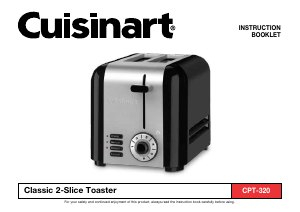 Manual Cuisinart CPT-320P1 Toaster