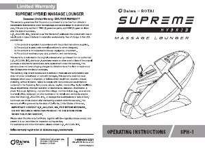 Handleiding Daiwa SPH-1 Massageapparaat