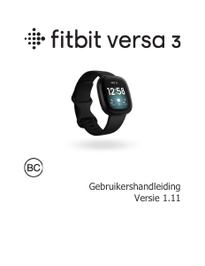 Handleiding Fitbit Versa 3 Smartwatch