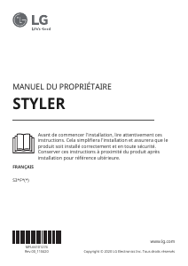 Mode d’emploi LG S3WF Styler Défroisseur