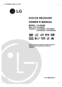 Manual LG LH-D6530D Home Theater System