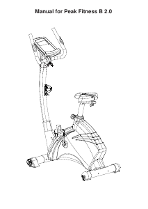 Brugsanvisning Peak Fitness B2.0 Motionscykel