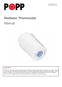 Handleiding Popp 010101 Thermostaat