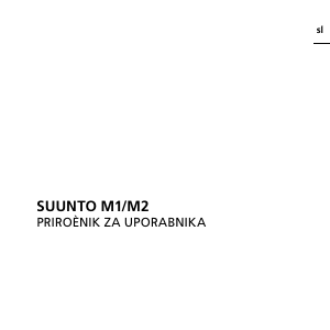 Priročnik Suunto M1 Športna ura