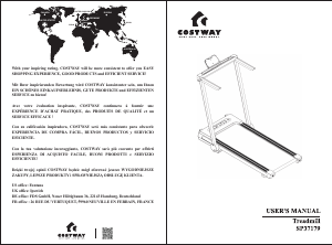 Handleiding Costway SP37179 Loopband