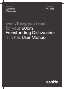 Manual Esatto EDW6012W Dishwasher