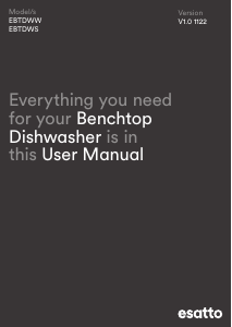 Manual Esatto EBTDWW Dishwasher