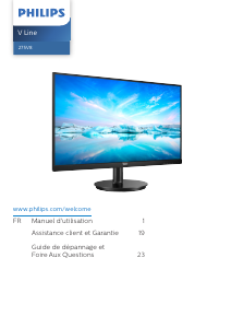 Mode d’emploi Philips 275V8LA V Line Moniteur LED