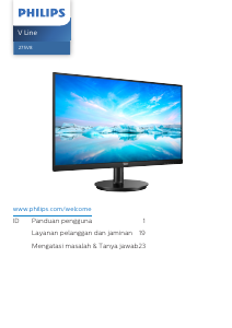 Panduan Philips 275V8LA V Line Monitor LED