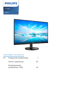 Instrukcja Philips 275V8LA V Line Monitor LED