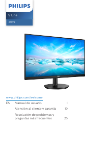 Manual de uso Philips 275V8LA V Line Monitor de LED