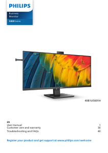 Manual Philips 40B1U5601H LED Monitor