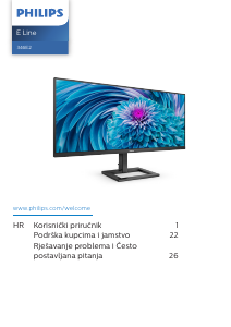 Priručnik Philips 346E2LAE E Line LED zaslon