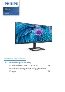 Bedienungsanleitung Philips 346E2LAE E Line LED monitor