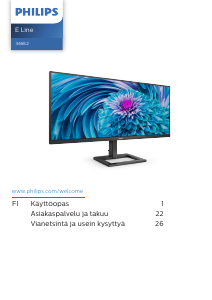 Käyttöohje Philips 346E2LAE E Line LED-näyttö