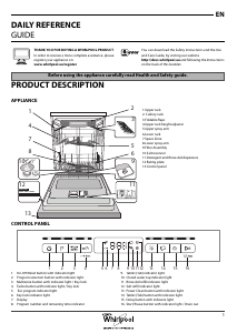 Bruksanvisning Whirlpool WFO 3P33 DL X UK Diskmaskin