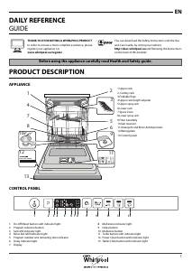 Bruksanvisning Whirlpool WIC 3C23 PEF UK Diskmaskin