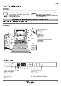 Bruksanvisning Whirlpool WIO 3T123 6PE UK Diskmaskin