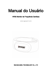 Manual iGPSport HR35 Monitor de frequência cardíaca