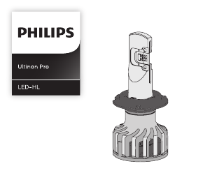 Hướng dẫn sử dụng Philips LUM11005U91X2 Ultinon Pro Đèn pha xe hơi