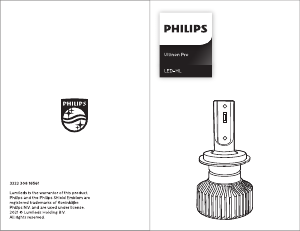 Manual Philips LUM11005U3021X2 Ultinon Pro Farol automotivo